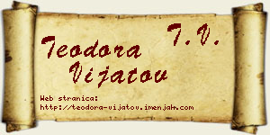 Teodora Vijatov vizit kartica
